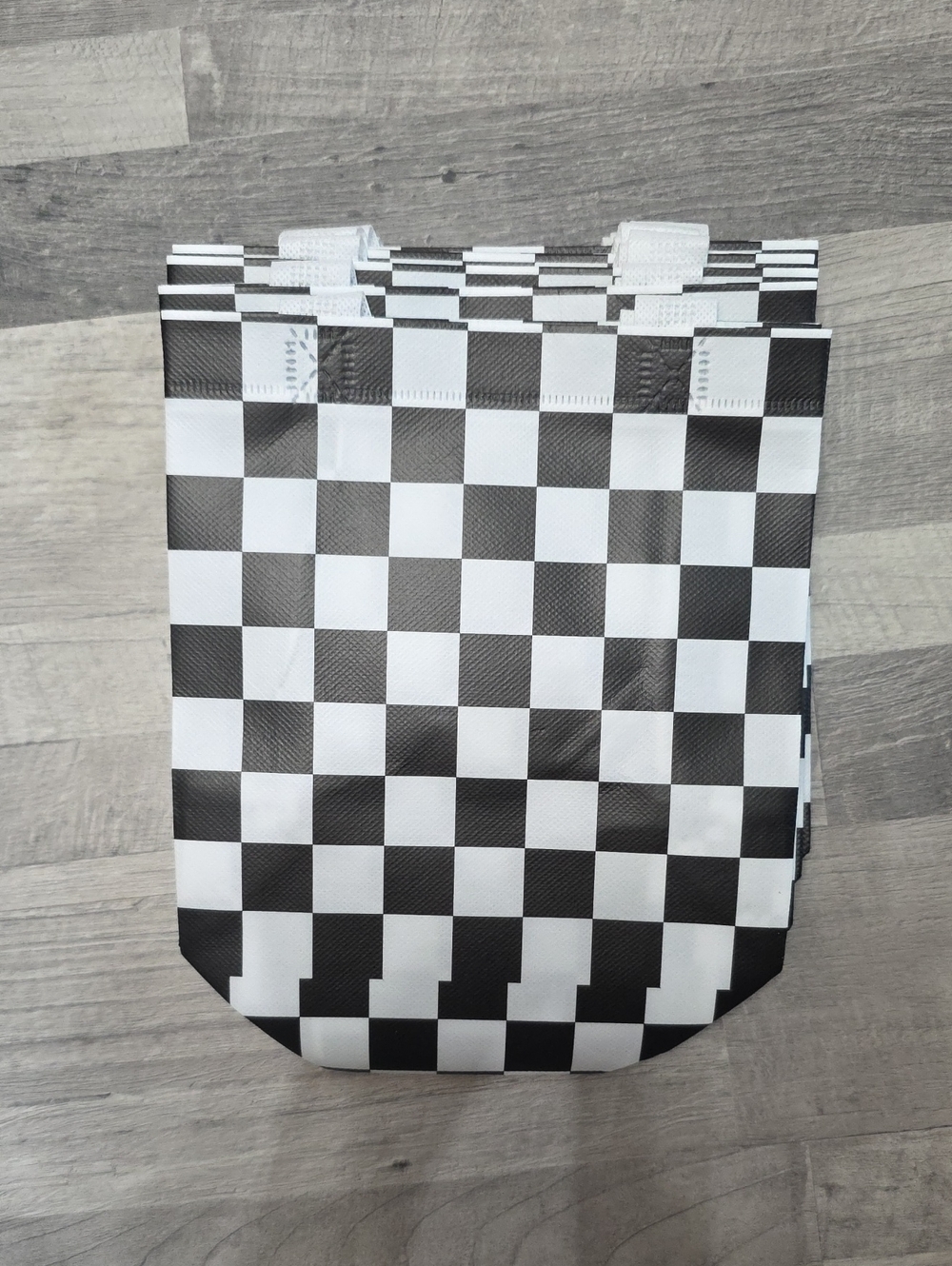 NWOT, Black & White Checkerboard Tote Bags Or Gift Bags